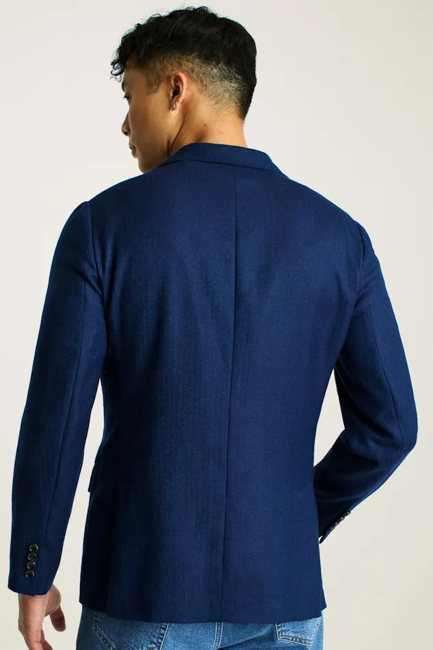 Men Bonobos Blazers and Sport Coats Effortlessly Refined Bonobos Jetsetter Unconstructed Blazer Blue Herringbone