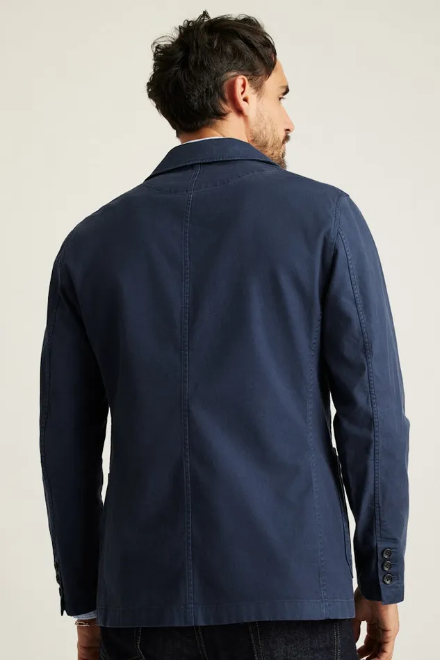 Men Bonobos Blazers and Sport Coats Jetsetter Washed Cotton Blazer Washed Navy