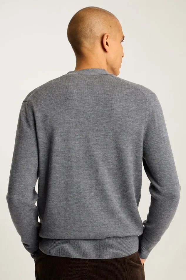 Men Bonobos Cardigan Sweaters Washable Merino Cardigan Charcoal Men Bonobos Cardigan Sweaters Washable Merino Cardigan Charcoal
