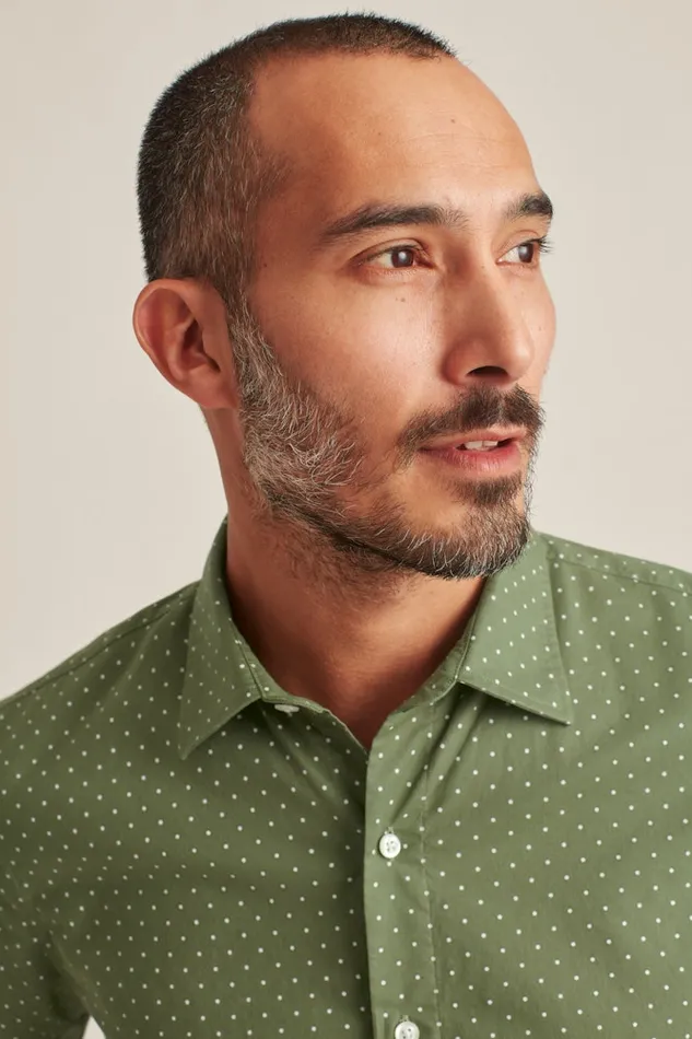 Men Bonobos Casual Shirts Button Up Your Style With Bonobos039 Riviera Short Sleeve Shirt Olive Dot