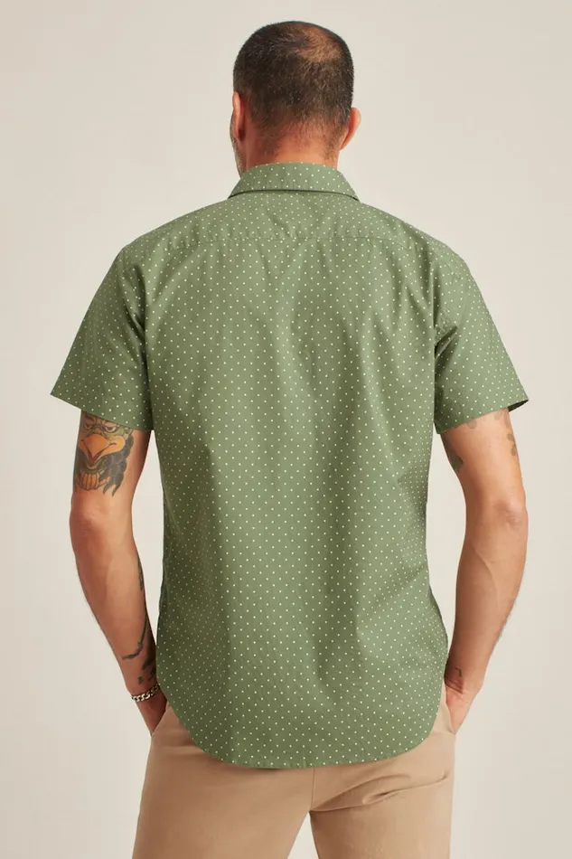 Men Bonobos Casual Shirts Button Up Your Style With Bonobos039 Riviera Short Sleeve Shirt Olive Dot