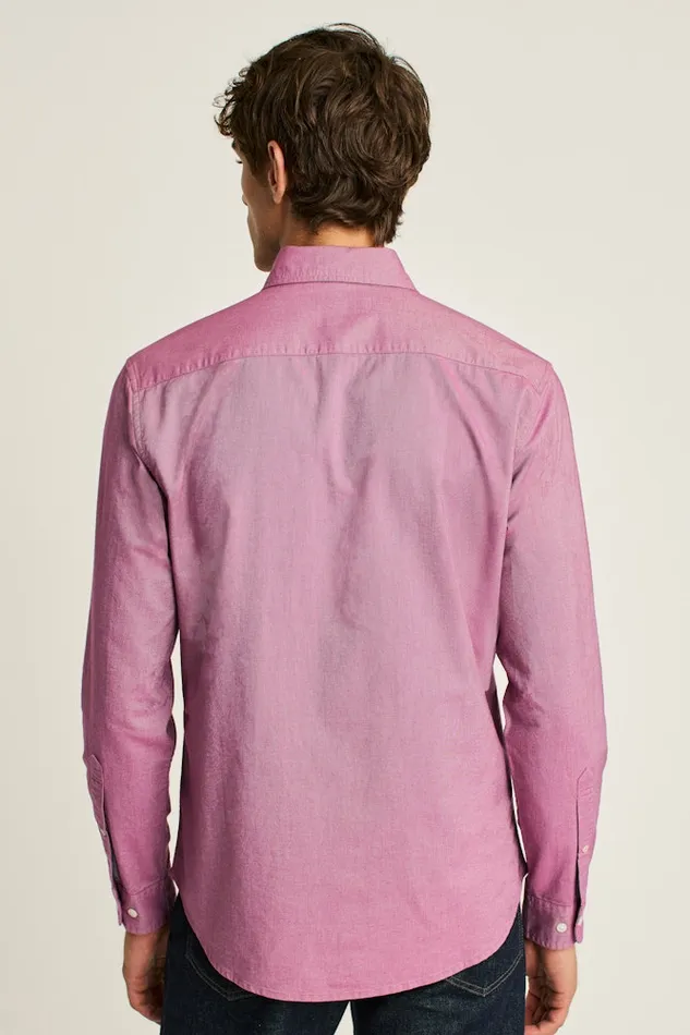 Men Bonobos Casual Shirts Everyday Oxford Shirt Classic Oxford Button Down Berry Oxford