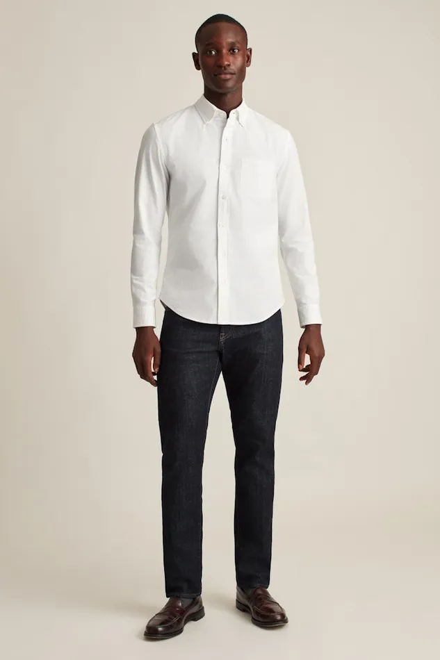 Men Bonobos Casual Shirts Everyday Oxford Shirt Classic Oxford Button Down White