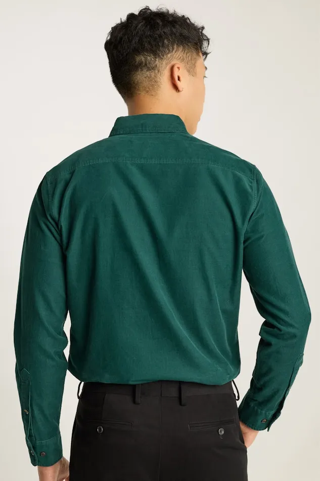 Men Bonobos Casual Shirts The Stretch Cord Shirt Emerald Green Men Bonobos Casual Shirts The Stretch Cord Shirt Emerald Green