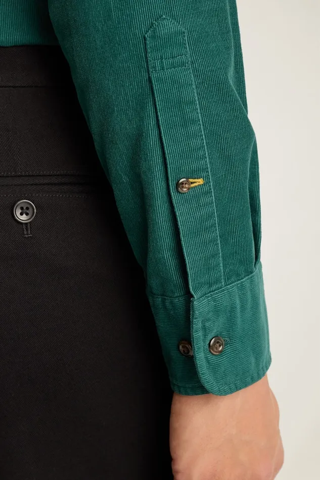 Men Bonobos Casual Shirts The Stretch Cord Shirt Emerald Green Men Bonobos Casual Shirts The Stretch Cord Shirt Emerald Green