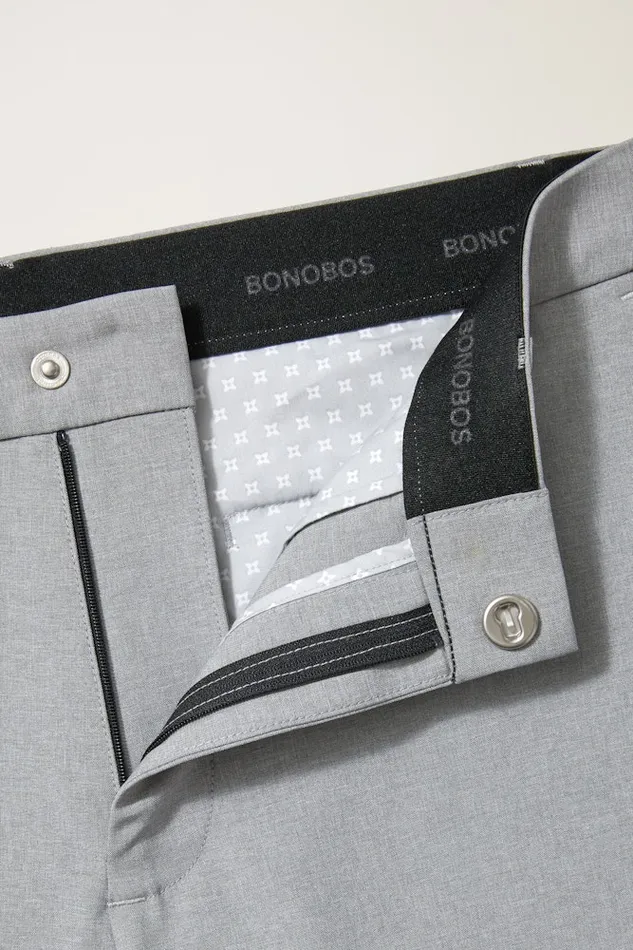 Men Bonobos Casual Shorts Breathable and Versatile Bonobos Performance Link Golf Shorts Heather Grey