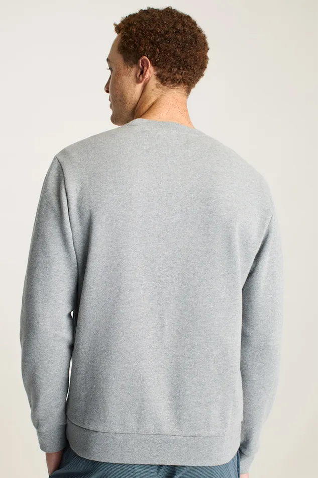 Men Bonobos Crew and VNeck Sweaters Geoffrey Supersoft Crew Graphite Grey