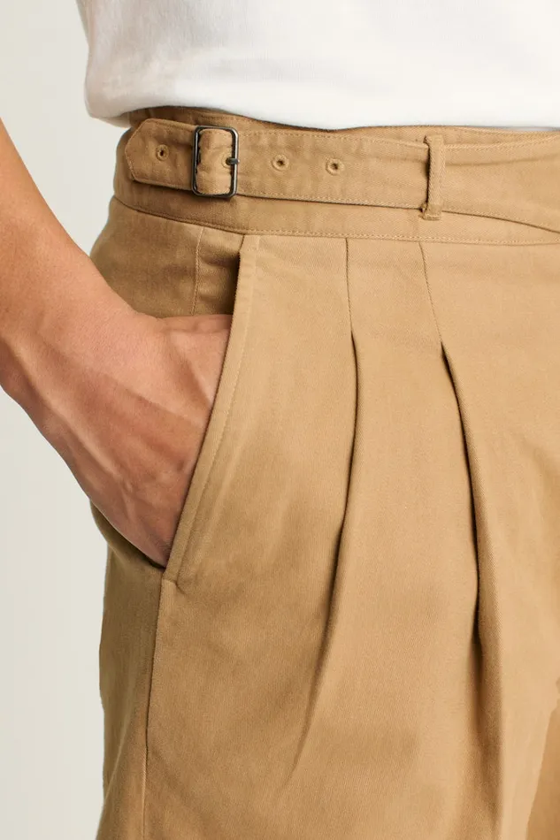 Men Bonobos Dress Pants Italian Gurkha Trouser Tiger Tan Cotton Men Bonobos Dress Pants Italian Gurkha Trouser Tiger Tan Cotton