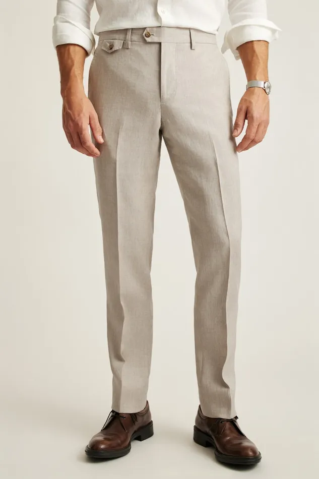 Men Bonobos Dress Pants Jetsetter Italian Linen Dress Pant Stone Beige
