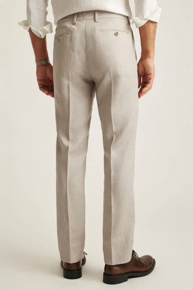 Men Bonobos Dress Pants Jetsetter Italian Linen Dress Pant Stone Beige
