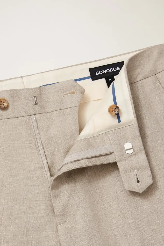 Men Bonobos Dress Pants Jetsetter Italian Linen Dress Pant Stone Beige