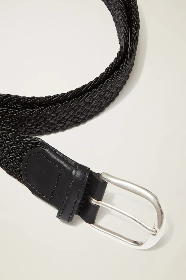 Men Bonobos Golf Belts Hats and Accessories Cinch Your Style With Bonobos039 Clubhouse Stretch Braided Belt Black