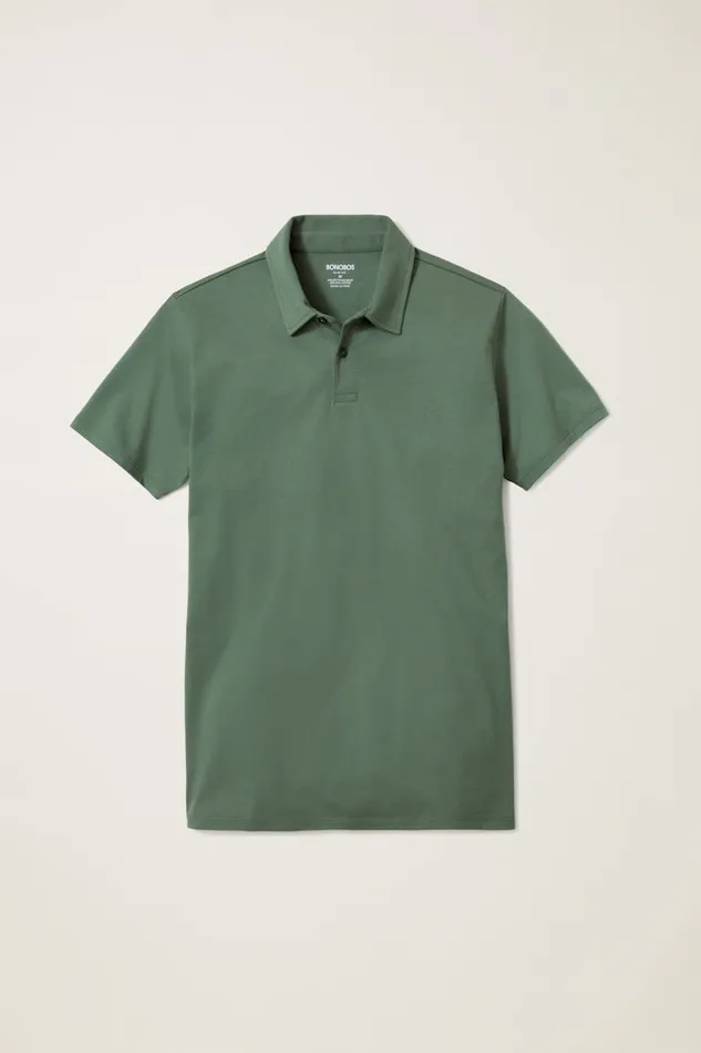 Men Bonobos Golf Polos and Tops Jetsetter Performance Polo Deep Sage Green Men Bonobos Golf Polos and Tops Jetsetter Performance Polo Deep Sage Green