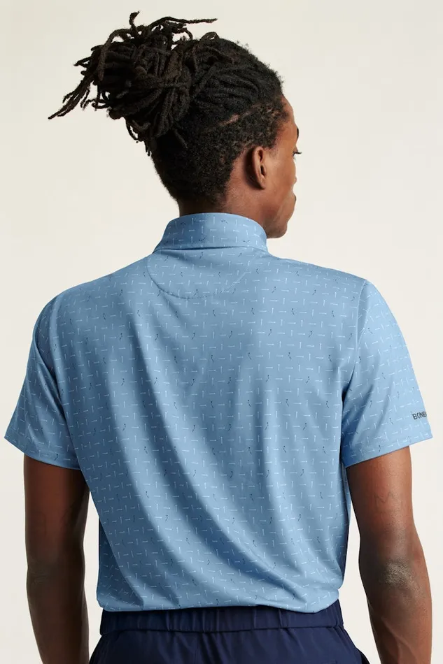 Men Bonobos Golf Polos and Tops The Performance Golf Polo Shirt Solid and Striped Blue Broken Tee Geo Men Bonobos Golf Polos and Tops The Performance Golf Polo Shirt Solid and Striped Blue Broken Tee Geo