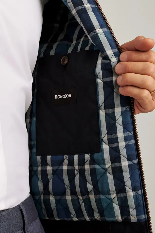 Men Bonobos Jackets and Coats The Harrington Jacket Jet Black