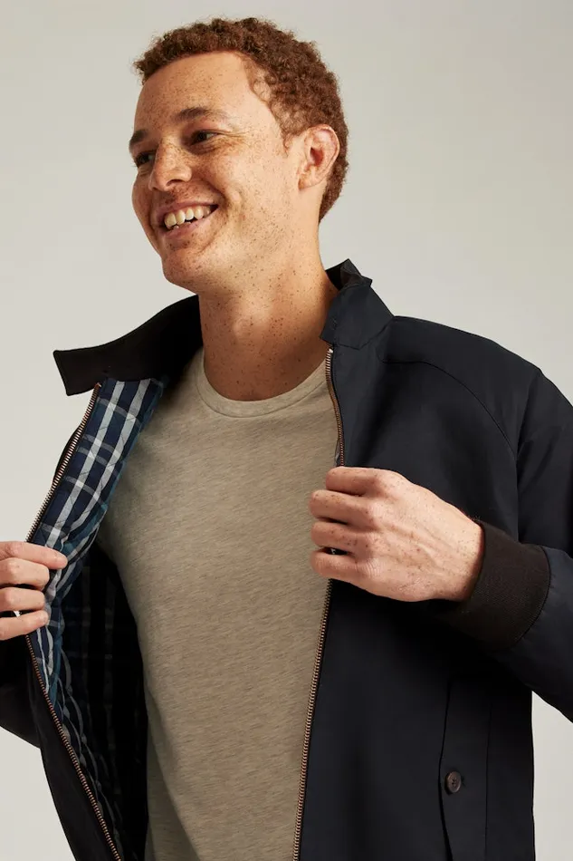 Men Bonobos Jackets and Coats The Harrington Jacket Jet Black