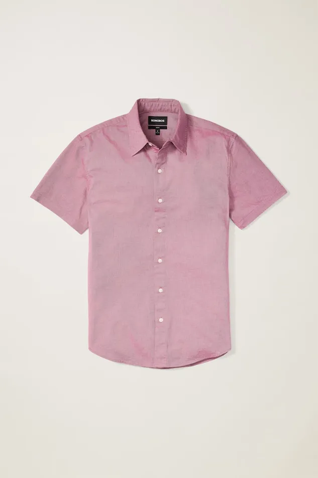 Men Bonobos Short Sleeve Shirts Button Up Your Style With Bonobos039 Riviera Short Sleeve Shirt Berry Oxford Men Bonobos Short Sleeve Shirts Button Up Your Style With Bonobos039 Riviera Short Sleeve Shirt Berry Oxford