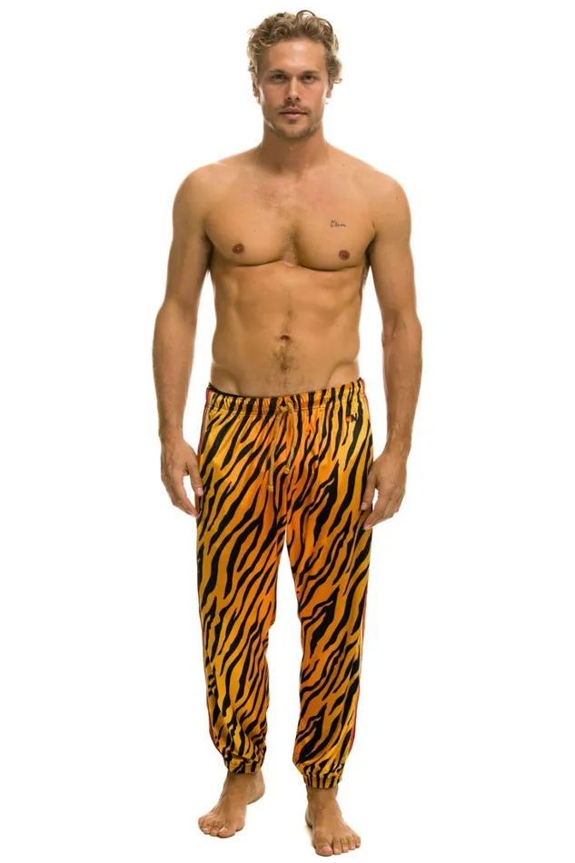 Men Bottoms Aviator Nation CLASSIC VELVET SWEATPANTS 8211 TIGER Men Bottoms Aviator Nation CLASSIC VELVET SWEATPANTS 8211 TIGER