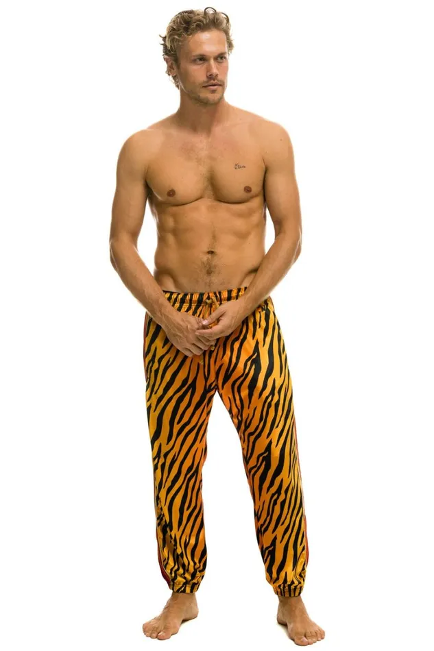Men Bottoms Aviator Nation CLASSIC VELVET SWEATPANTS 8211 TIGER Men Bottoms Aviator Nation CLASSIC VELVET SWEATPANTS 8211 TIGER
