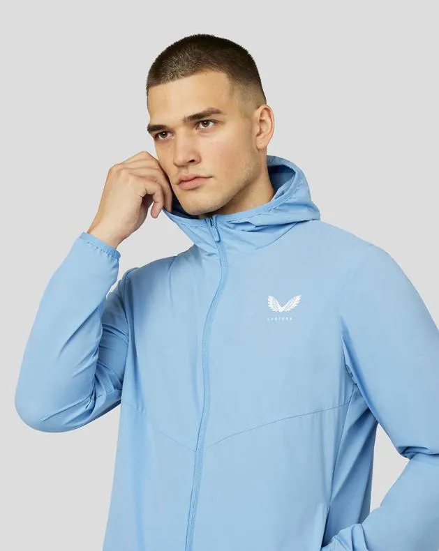 Men Castore Jackets Active Lightweight Zip Through Jacket 8211 Blue