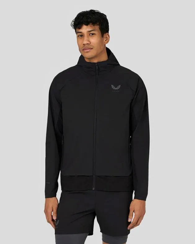 Men Castore Jackets Flex Woven Elevated Jacket 8211 Black