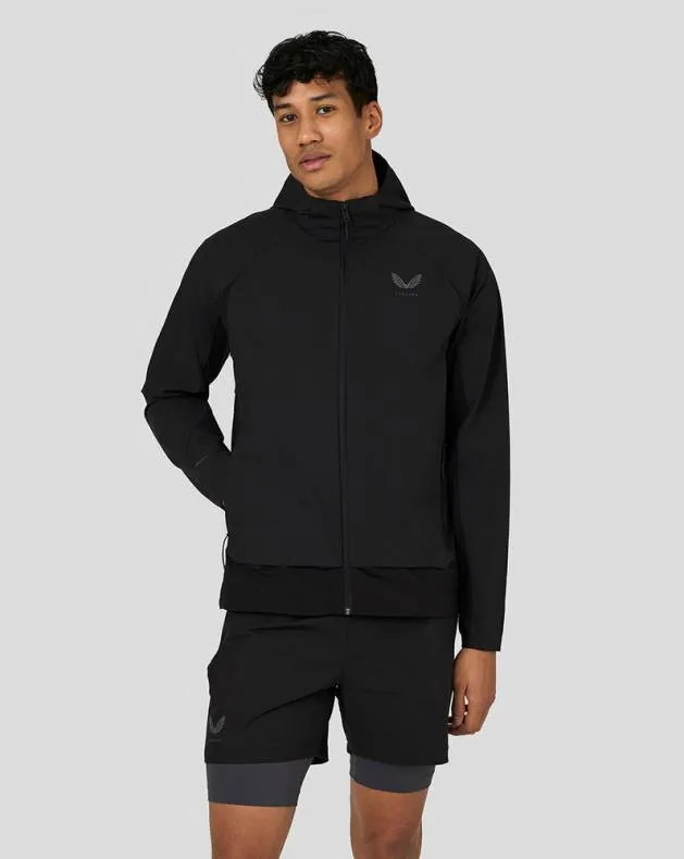 Men Castore Jackets Flex Woven Elevated Jacket 8211 Black