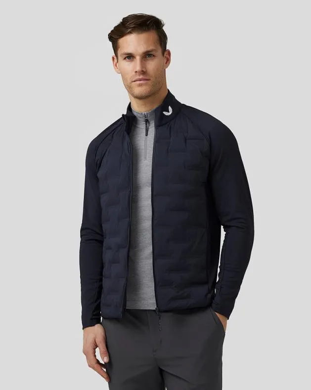 Men Castore Jackets Golf Hybrid Jacket 8211 Midnight Navy