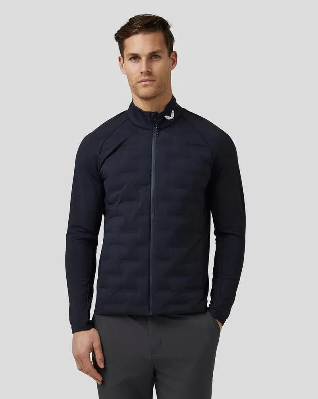Men Castore Jackets Golf Hybrid Jacket 8211 Midnight Navy