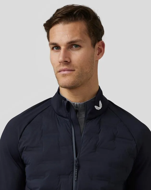 Men Castore Jackets Golf Hybrid Jacket 8211 Midnight Navy