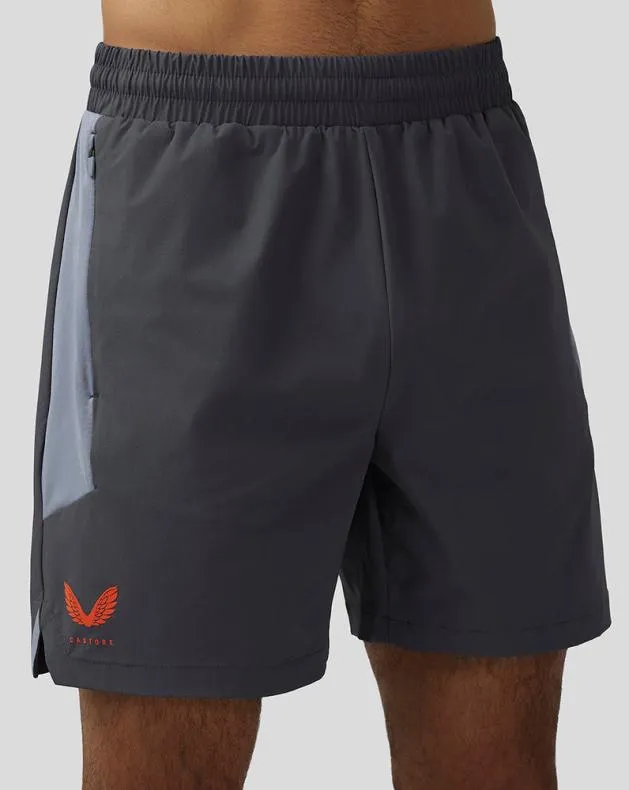 Men Castore Shorts Apex 6 Woven Shorts 8211 Pewter Blue