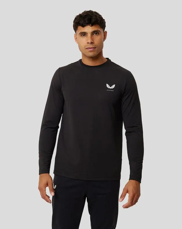 Men Castore Tops Onyx Active Long Sleeve Training Tee