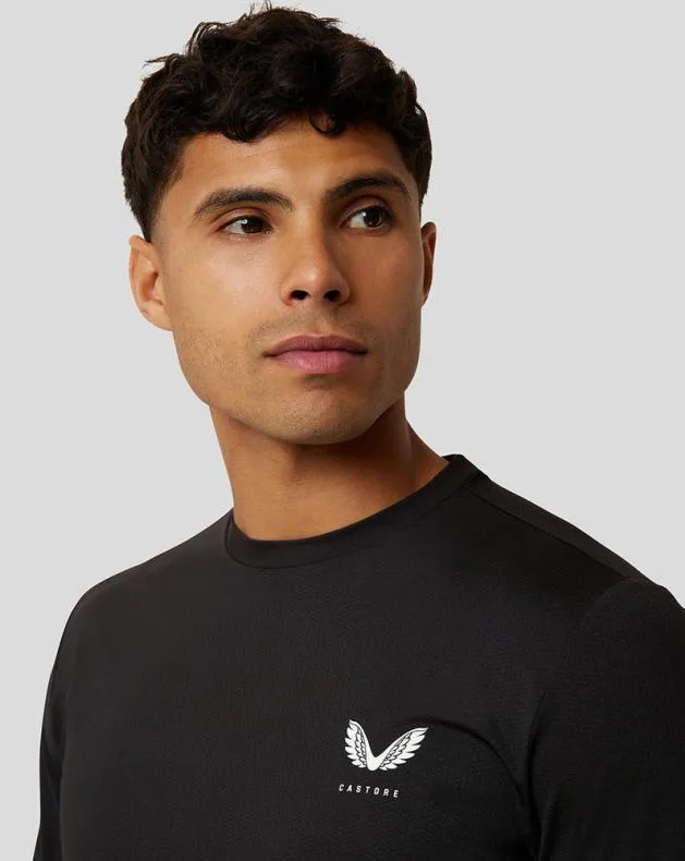 Men Castore Tops Onyx Active Long Sleeve Training Tee