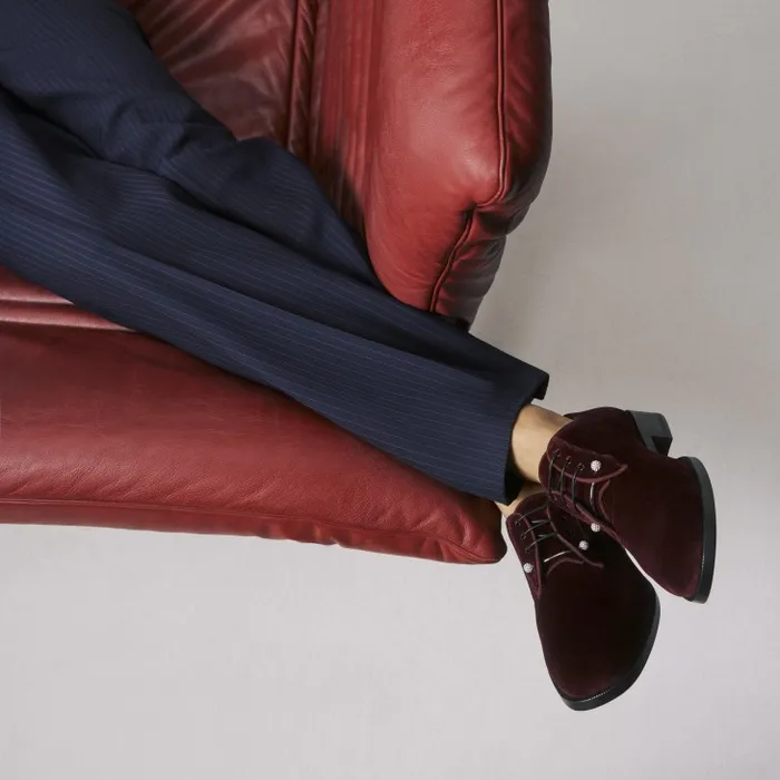 Men Chambeliss Night Strass Derbies 8211 Velvet 8211 Brownie Christian Louboutin Buckles and Laceups Men Chambeliss Night Strass Derbies 8211 Velvet 8211 Brownie Christian Louboutin Buckles and Laceups