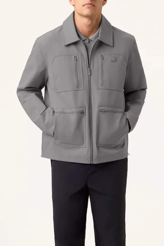 Men Coats and Jackets Fila 4 Pocket Tour Jacket 050 Ultimate Grey Men Coats and Jackets Fila 4 Pocket Tour Jacket 050 Ultimate Grey