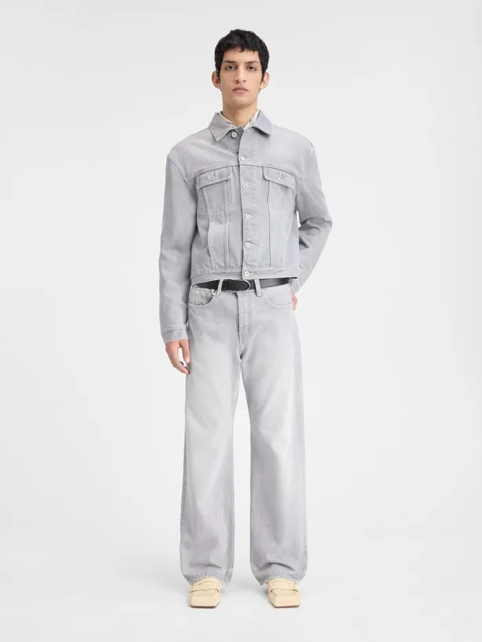 Men Denim JACQUEMUS The Denim DeNmes Jacket Grey Offwhite