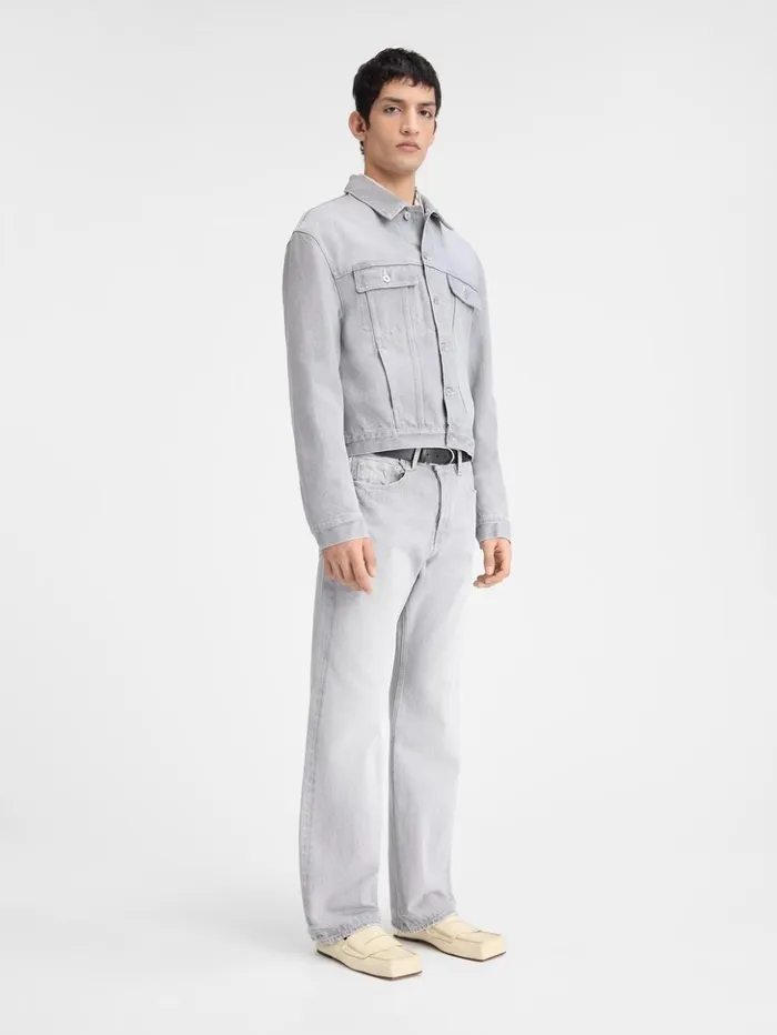 Men Denim JACQUEMUS The Denim DeNmes Jacket Grey Offwhite