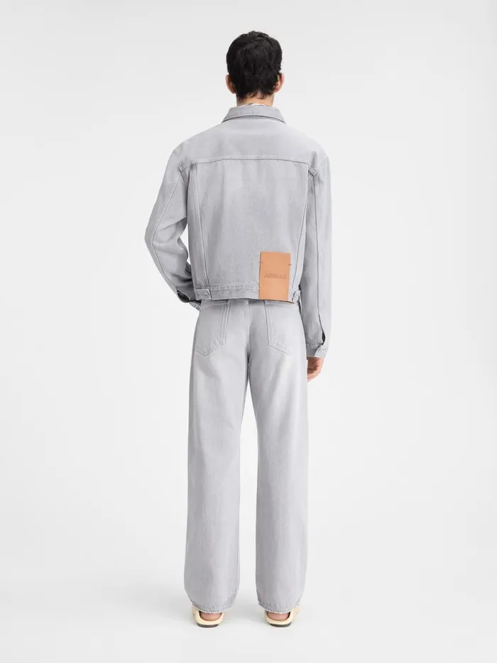 Men Denim JACQUEMUS The Denim DeNmes Jacket Grey Offwhite