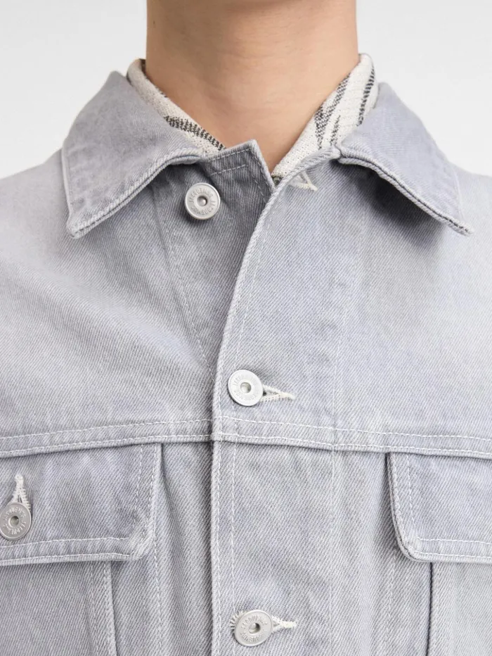 Men Denim JACQUEMUS The Denim DeNmes Jacket Grey Offwhite