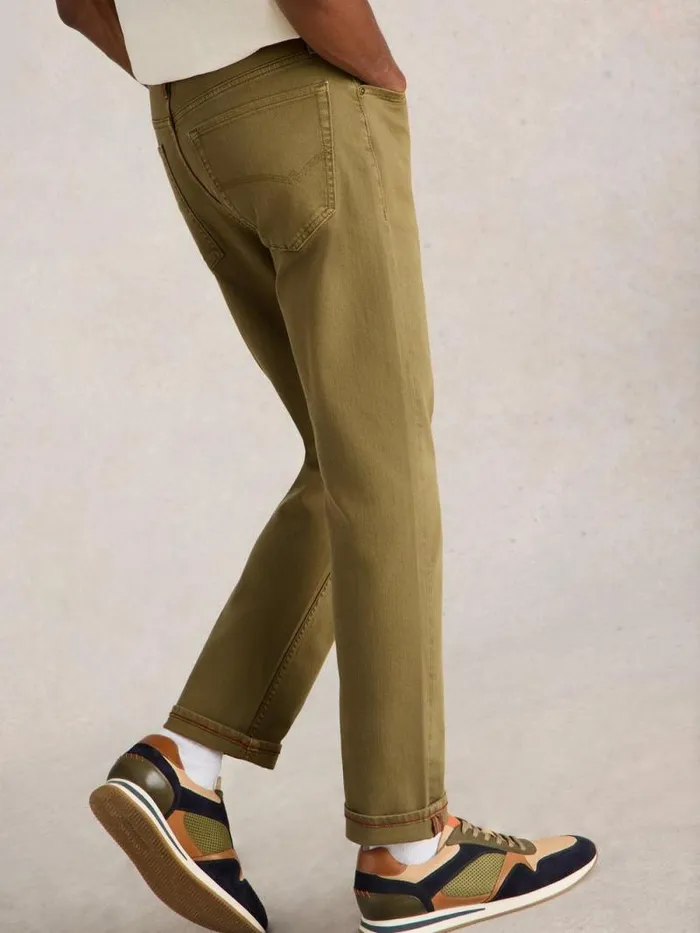 Men Eastwood Garment Dye Jean Khaki Green White Stuff Jeans Men Eastwood Garment Dye Jean Khaki Green White Stuff Jeans