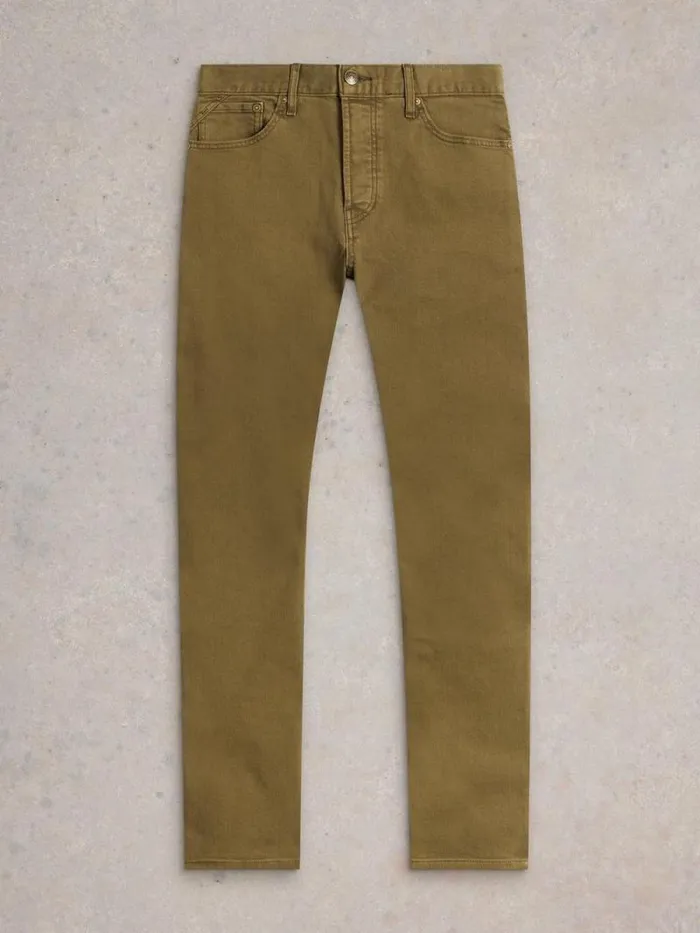 Men Eastwood Garment Dye Jean Khaki Green White Stuff Jeans Men Eastwood Garment Dye Jean Khaki Green White Stuff Jeans
