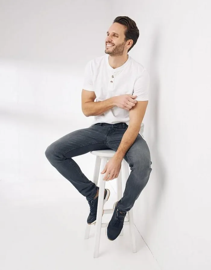 Men FatFace Men039s Sale Lean Slim Grey Wash Jeans