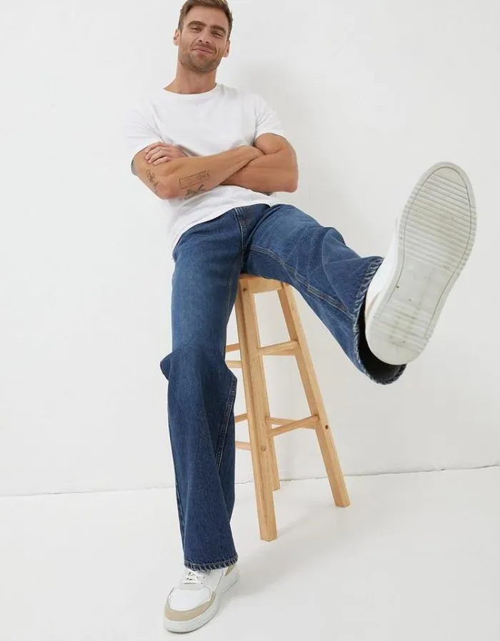Men FatFace Men039s Sale Loose Fit Jeans Indigo Blue