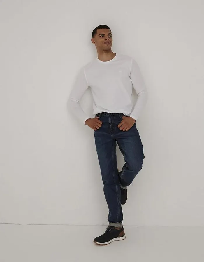 Men FatFace Men039s Sale Tapered Mid Wash Jeans Denim