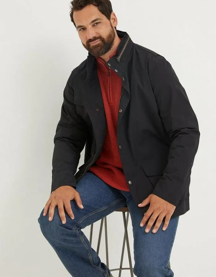 Men FatFace Men039s Sale Truro Waterproof Jacket Black