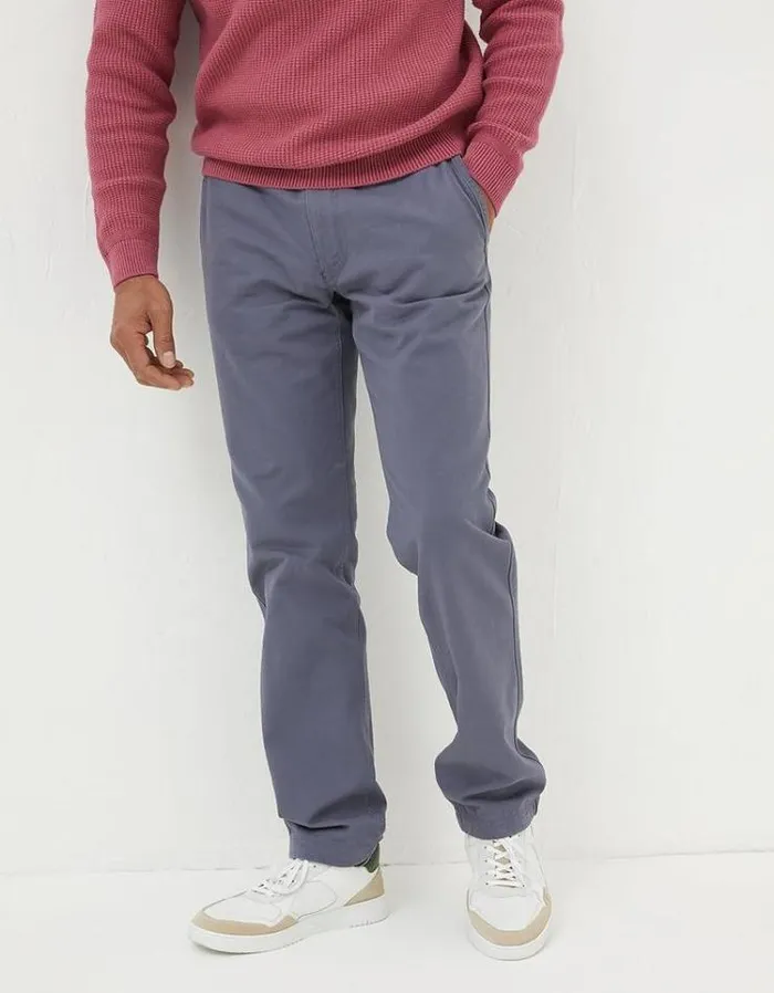 Men FatFace Pants and Chinos Modern Coastal Chinos Washed Blue