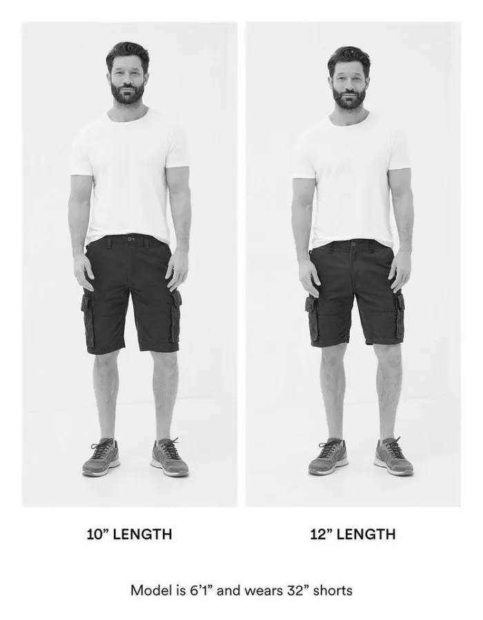 Men FatFace Shorts Bude Lightweight Cargo Shorts Dark Grey