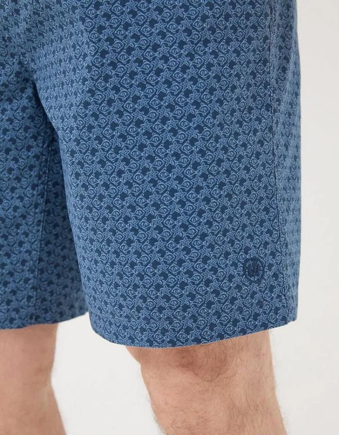 Men FatFace Swimwear Camber Star Fish Swim Shorts Navy