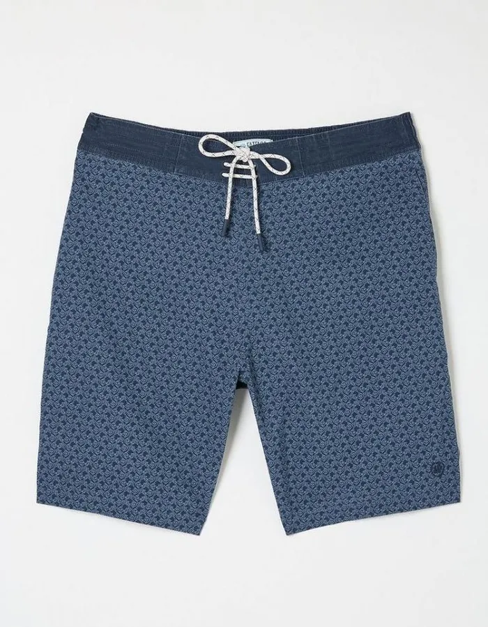 Men FatFace Swimwear Camber Star Fish Swim Shorts Navy