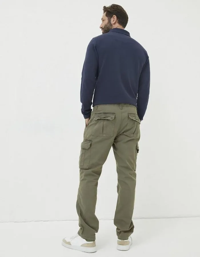 Men FatFace Tall Collection Breakyard Cargo Pants Olive Green