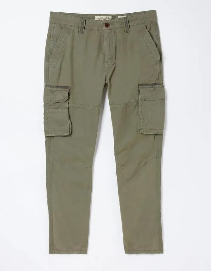 Men FatFace Tall Collection Breakyard Cargo Pants Olive Green